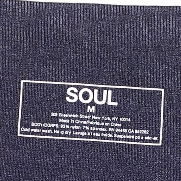 SOUL by SOULCYCLE Miner Multi Rib Seamless Tights Gray Size Medium - Picture 7 of 10